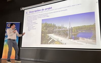 Hydro-Québec chantier à Rapides-des-Îles