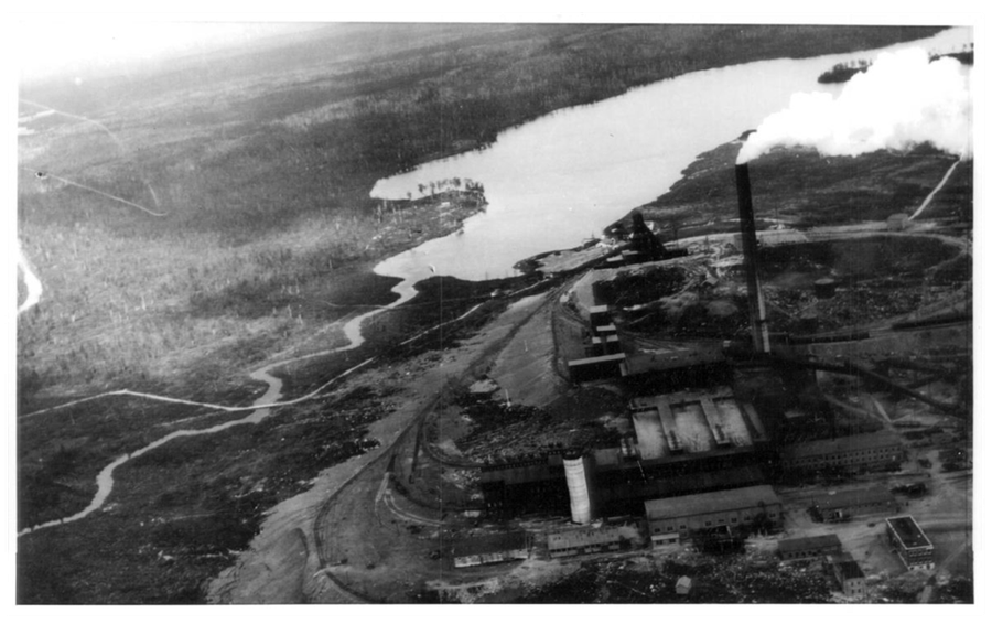 Vue aérienne mine Noranda 1930