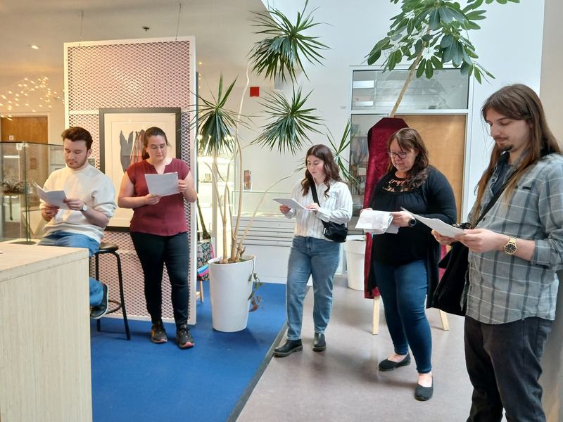 Exposition Vastitude - les étudiants