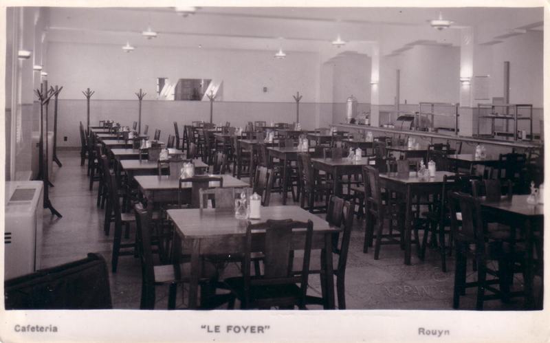 cafétéria du Foyer Saint-Raphaël de Rouyn, en 1937
