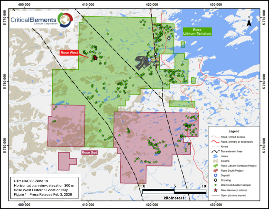 Projet Rose - Critical element lithium