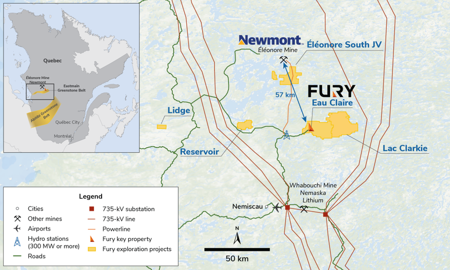 Fury Gold - Projet Eau Claire